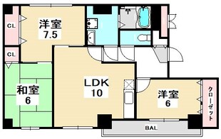 グランシャリオ山手田邊の物件間取画像